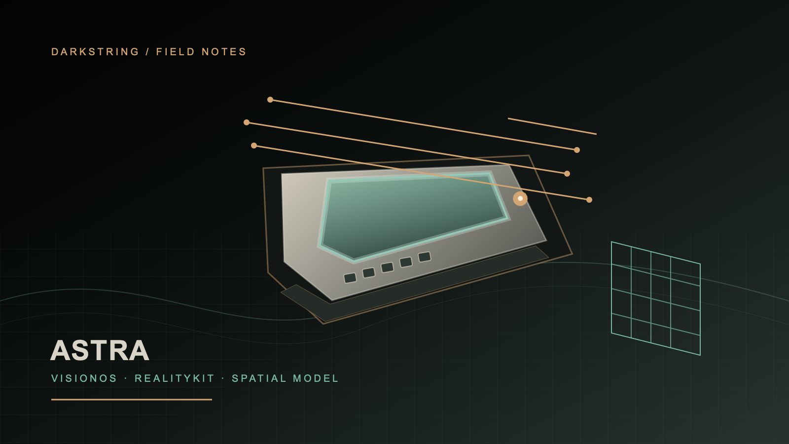 Astra YVR 600C visionOS and RealityKit development tutorial cover